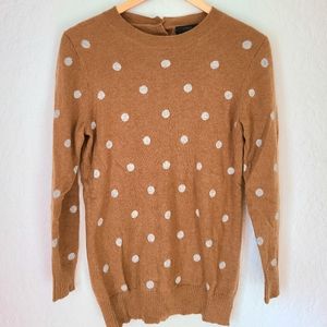 J Crew polka dot cashmere sweater